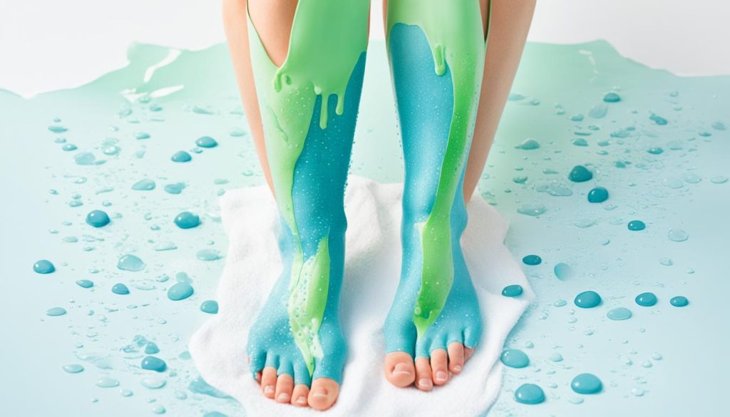 Wadenwickel als fiebersenkende Maßnahme Wadenwickel als fiebersenkende Maßnahme