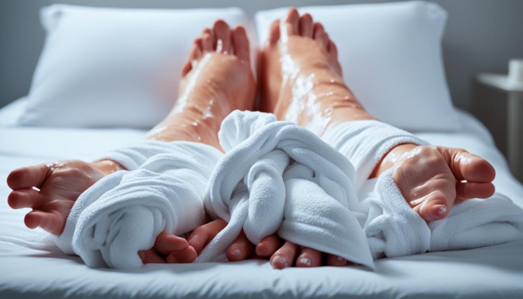 Wadenwickel bei Fieber Wadenwickel bei Fieber