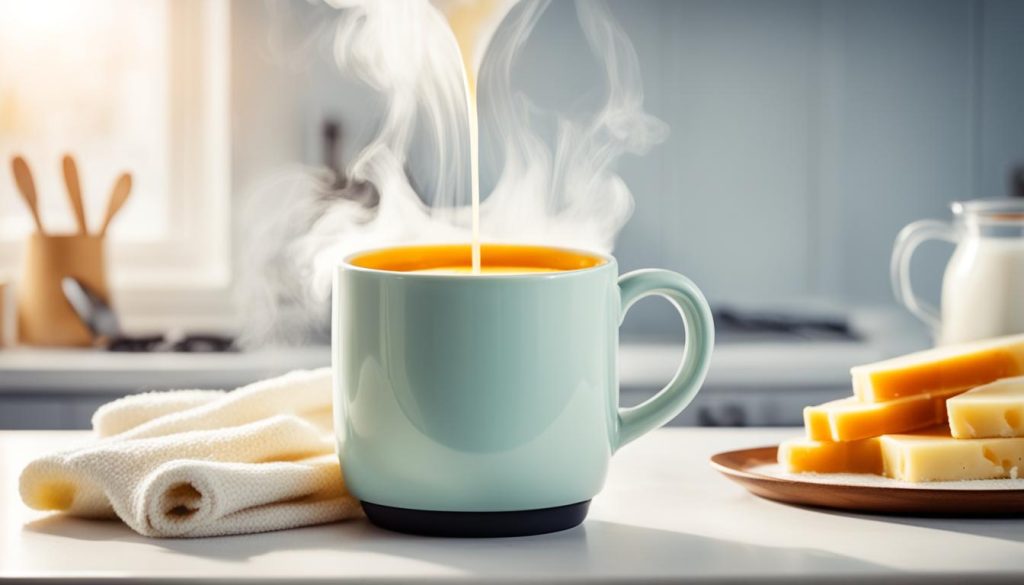 Warme Milch mit Honig als Reizhusten Hausmittel Warme Milch mit Honig als Reizhusten Hausmittel