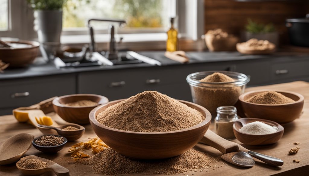 Weizenkleie in der Küche Weizenkleie in der Küche