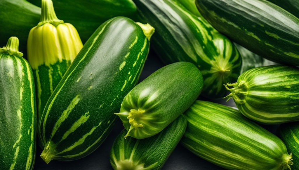 Zucchini roh mit Cucurbitacinen Zucchini roh mit Cucurbitacinen