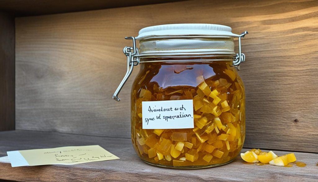 Zwiebelsirup Lagerung Zwiebelsirup Lagerung