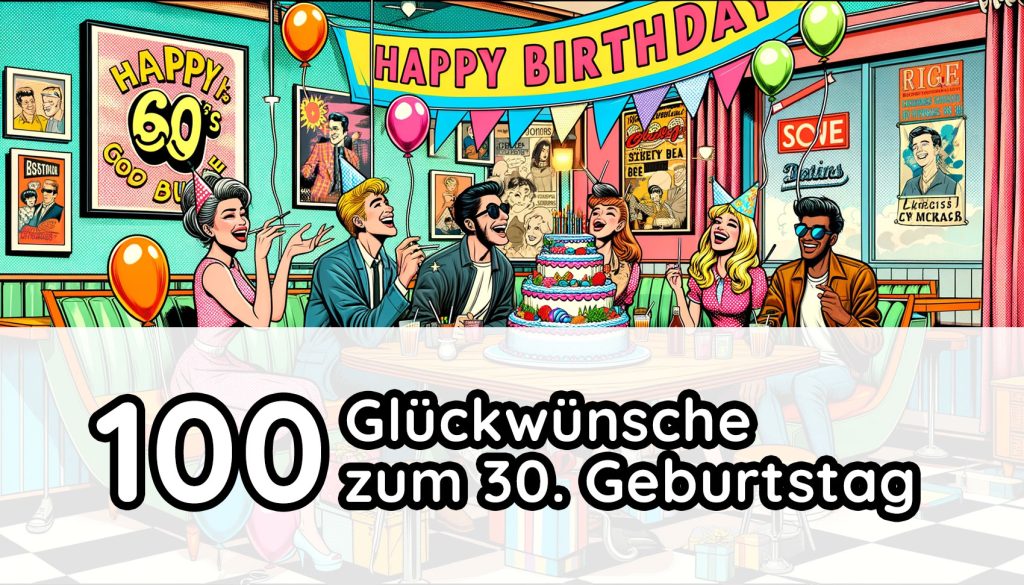 Glückwünsche zum 30. Geburtstag
