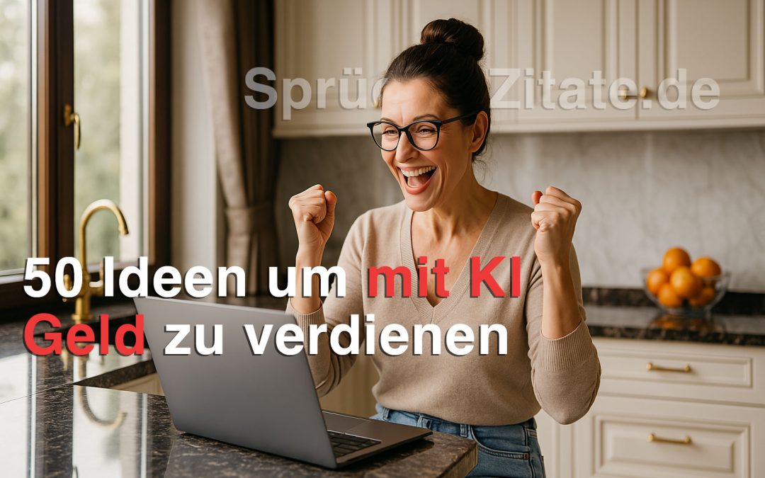 💡50 Ideen, wie Du mit KI Geld verdienen kannst