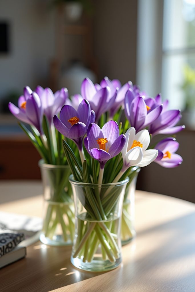 Frühlingshafte Krokus Deko Ideen-Titel