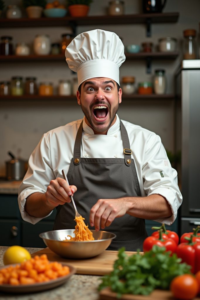 Humorvolle Koch Sprüche-Titel