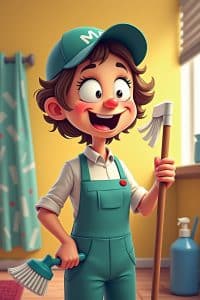 Lustige Putzmuffel Sprüche-Titel