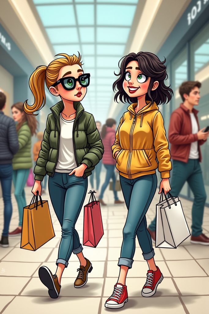 Lustige Shopping Sprüche-Titel