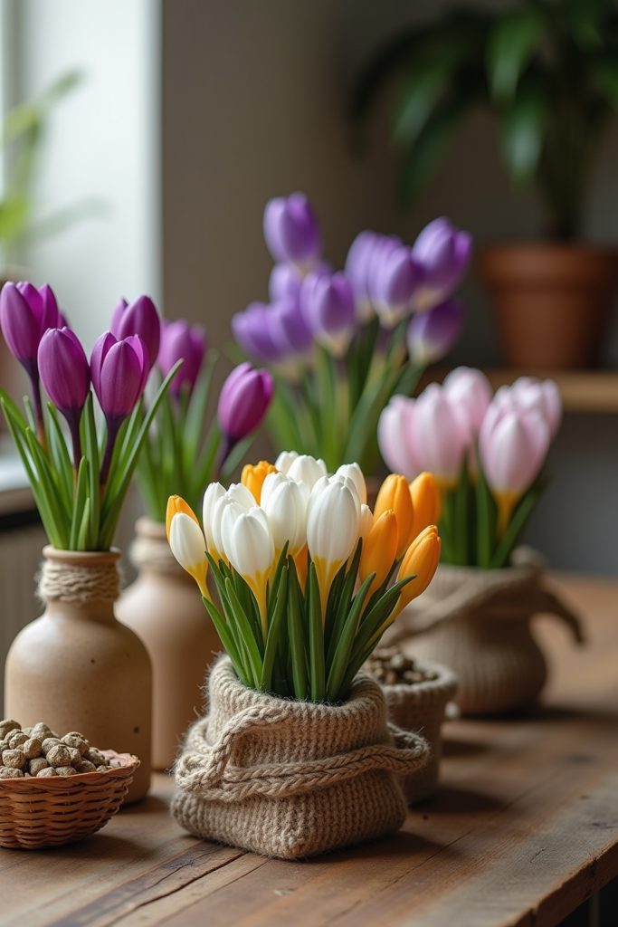 Natürliche Krokus Deko Ideen-Titel