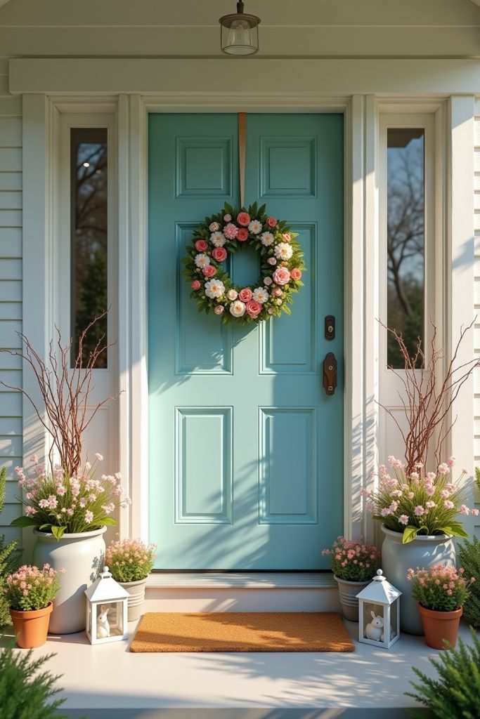 Schöne Deko Ideen für Frühling Hauseingang-Titel
