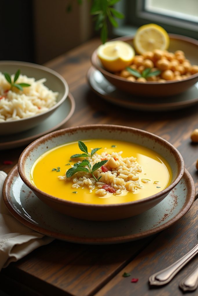 Vegan Greek Avgolemono Soup Recipes-Titel