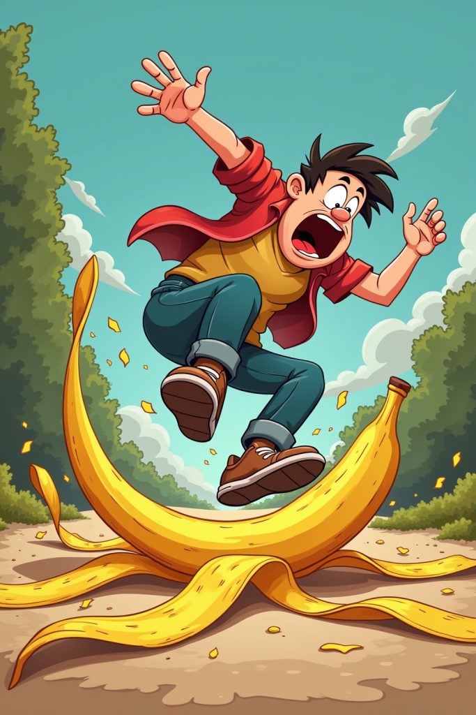 Witzige Sprüche über Tolpatschigkeit-Titel