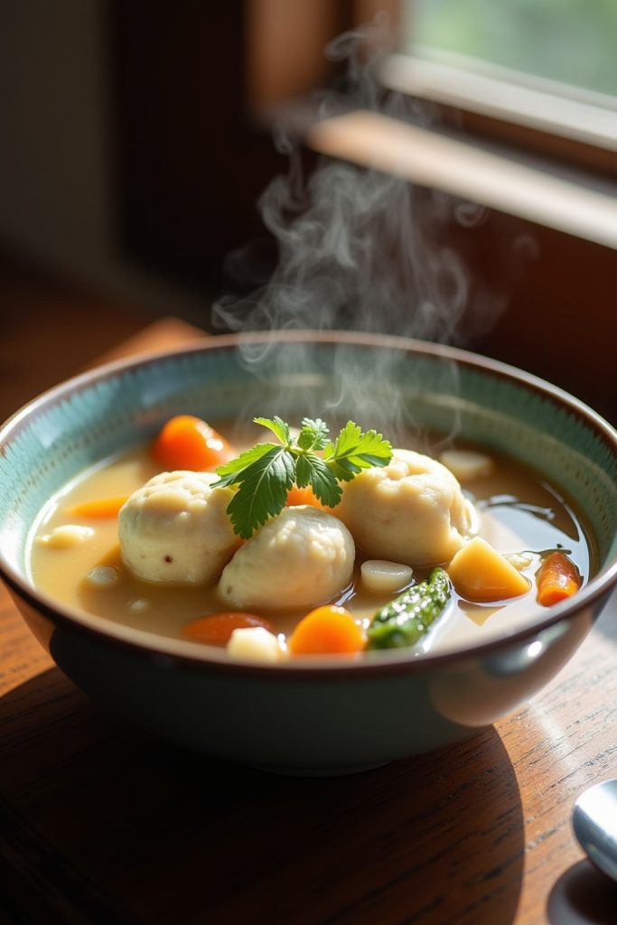 creamy chicken dumpling soup recipes-Titel