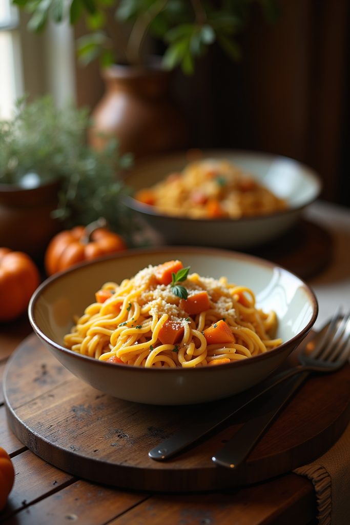 creamy roasted butternut pasta recipes-Titel