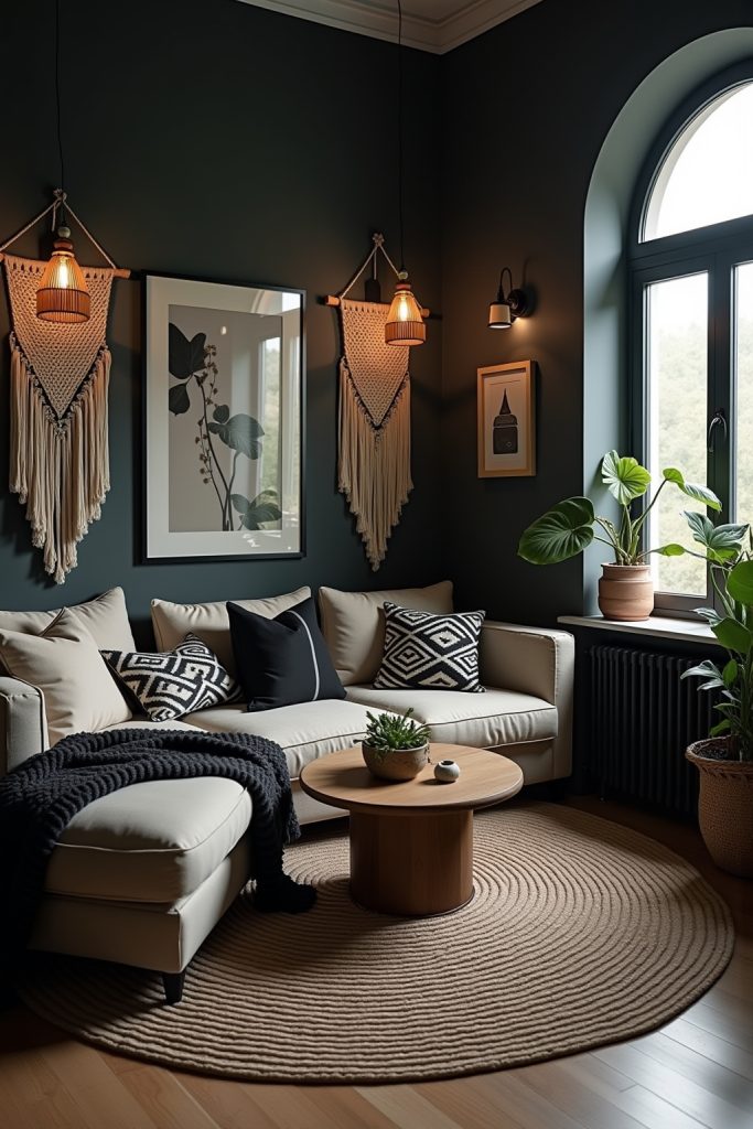 home decor ideas boho black-Titel