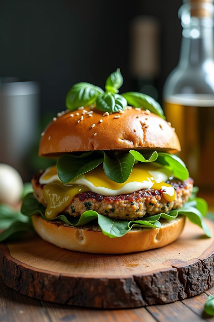incredible simple pesto turkey burgers recipes-Titel
