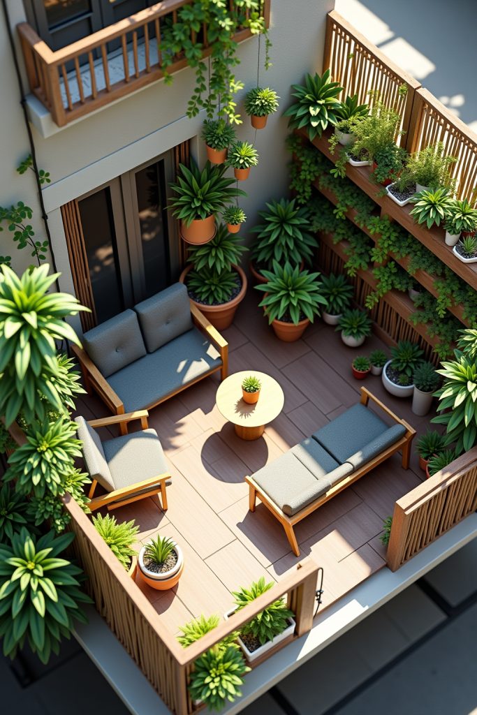 platzsparende Balkon Gestaltungs Ideen-Titel