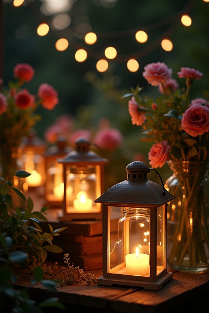 Gartenlichter DIY romantische Deko Ideen-Titel