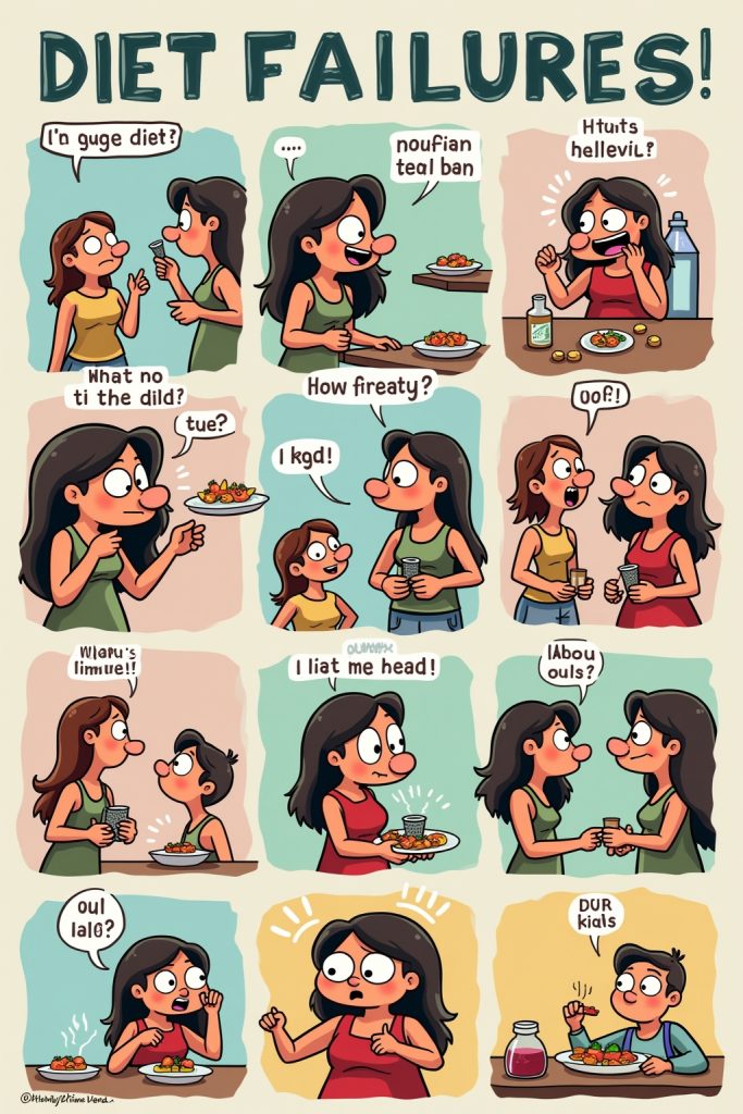 Lustige Sprüche über Diätversagen-Titel