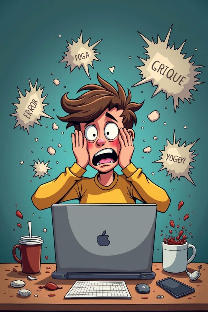 Lustige Sprüche über Technikfrust-Titel