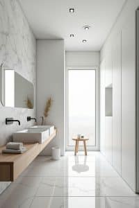 Minimalistische Badezimmer Deko Ideen-Titel