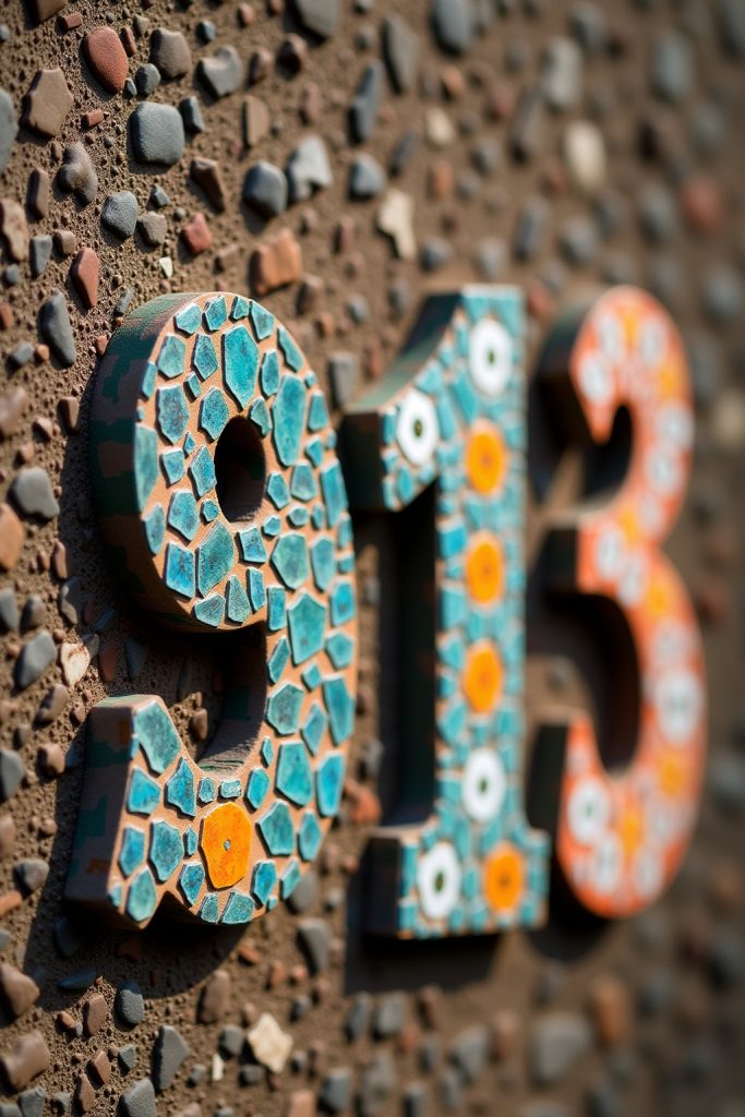 Mosaik Hausnummern DIY Ideen-Titel