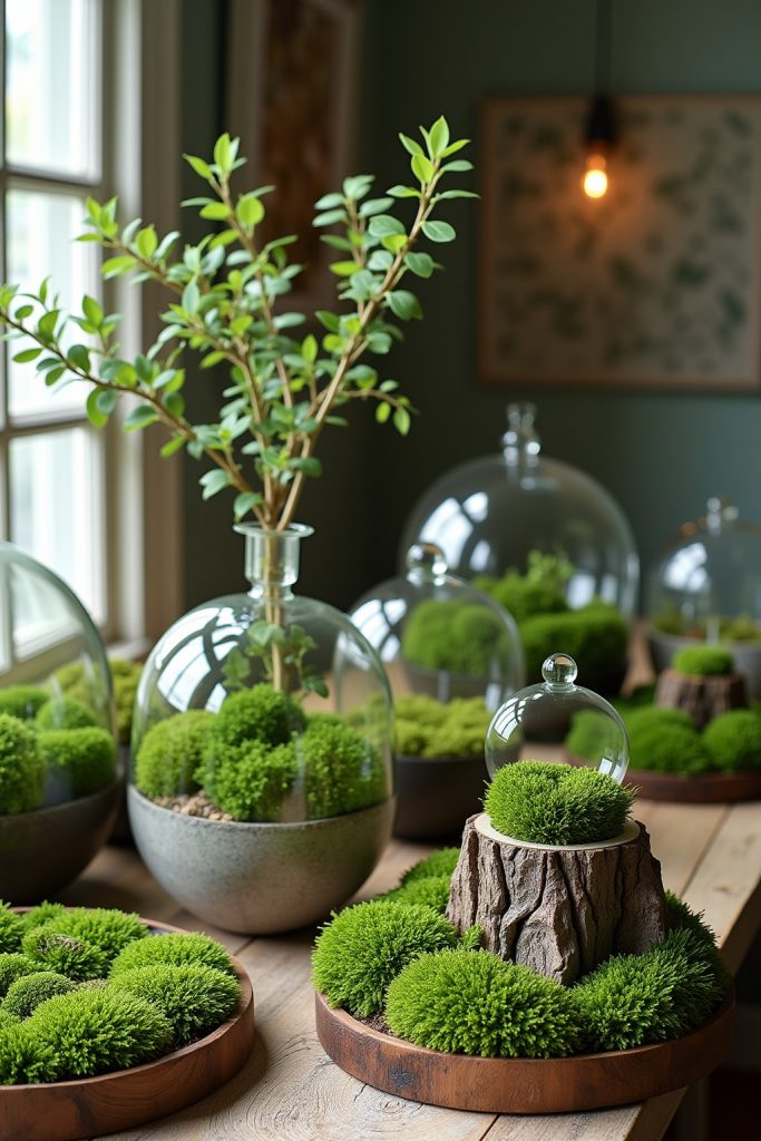 Schöne Frühlingsdeko Ideen mit Moos-Titel