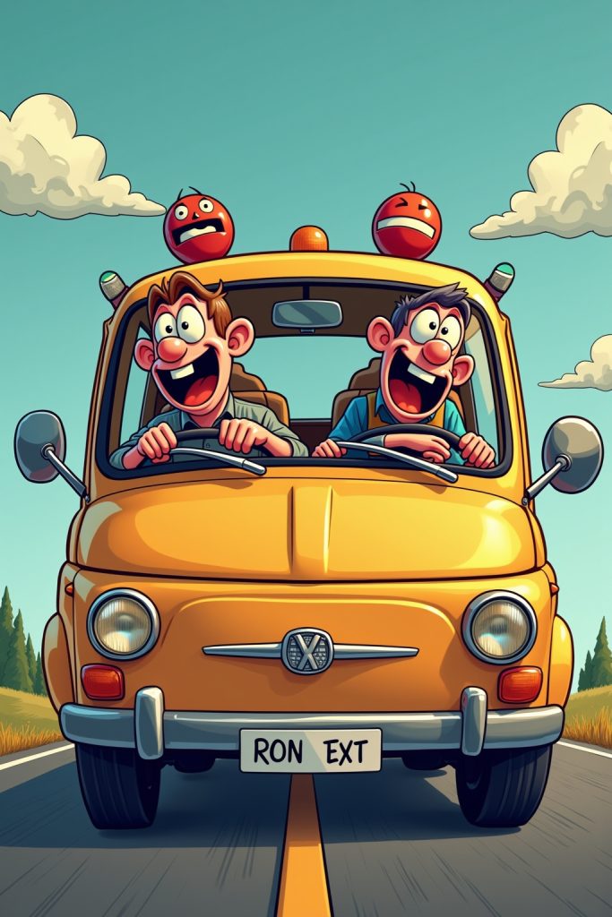 Witzige Autofahrer Sprüche-Titel