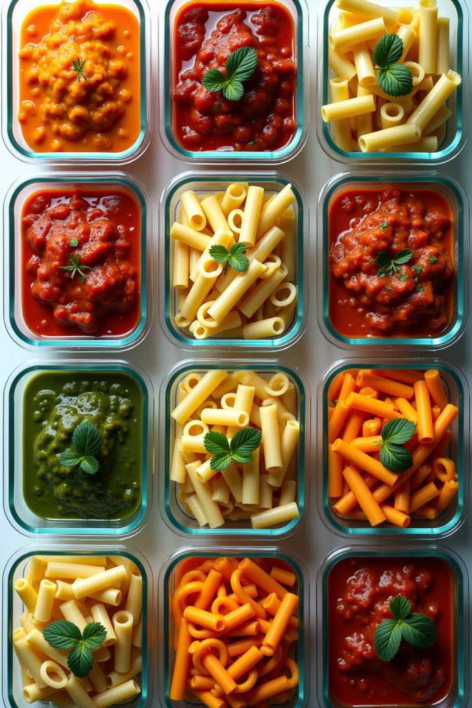 cheap pasta meal prep ideas-Titel