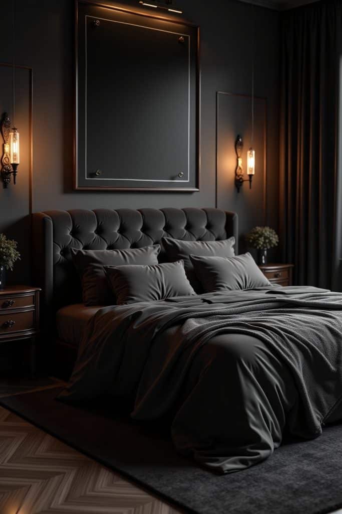 home decor ideas moody bedroom-Titel