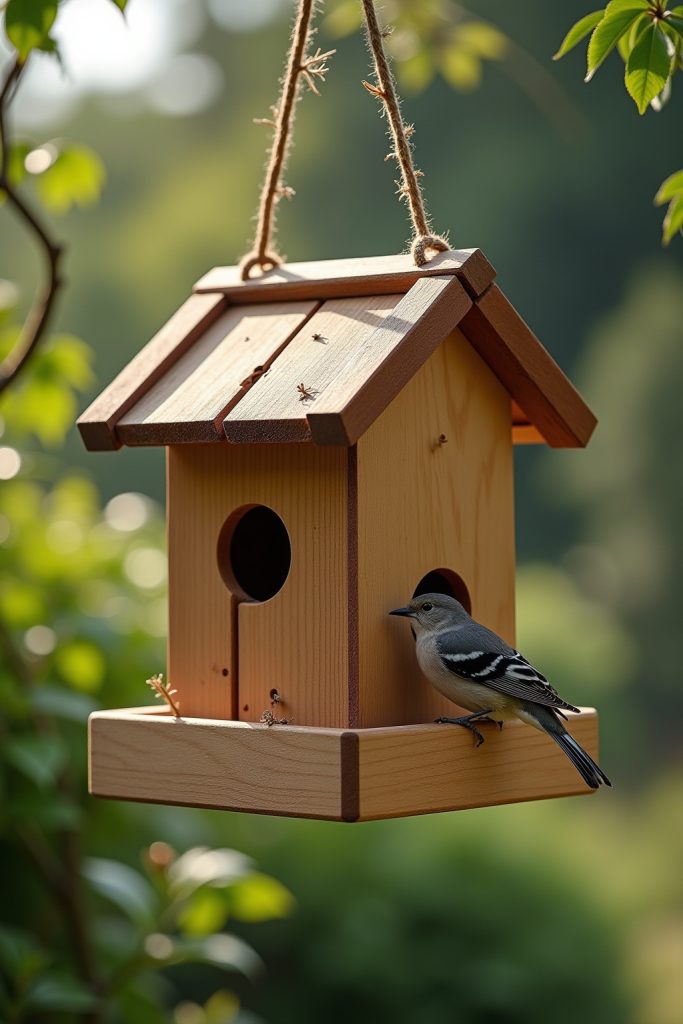 tierfreundliche Futterstation aus Holz selber bauen-Titel